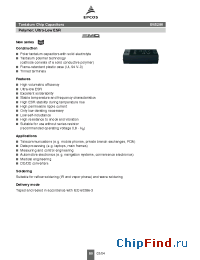 Datasheet B45296 manufacturer EPCOS